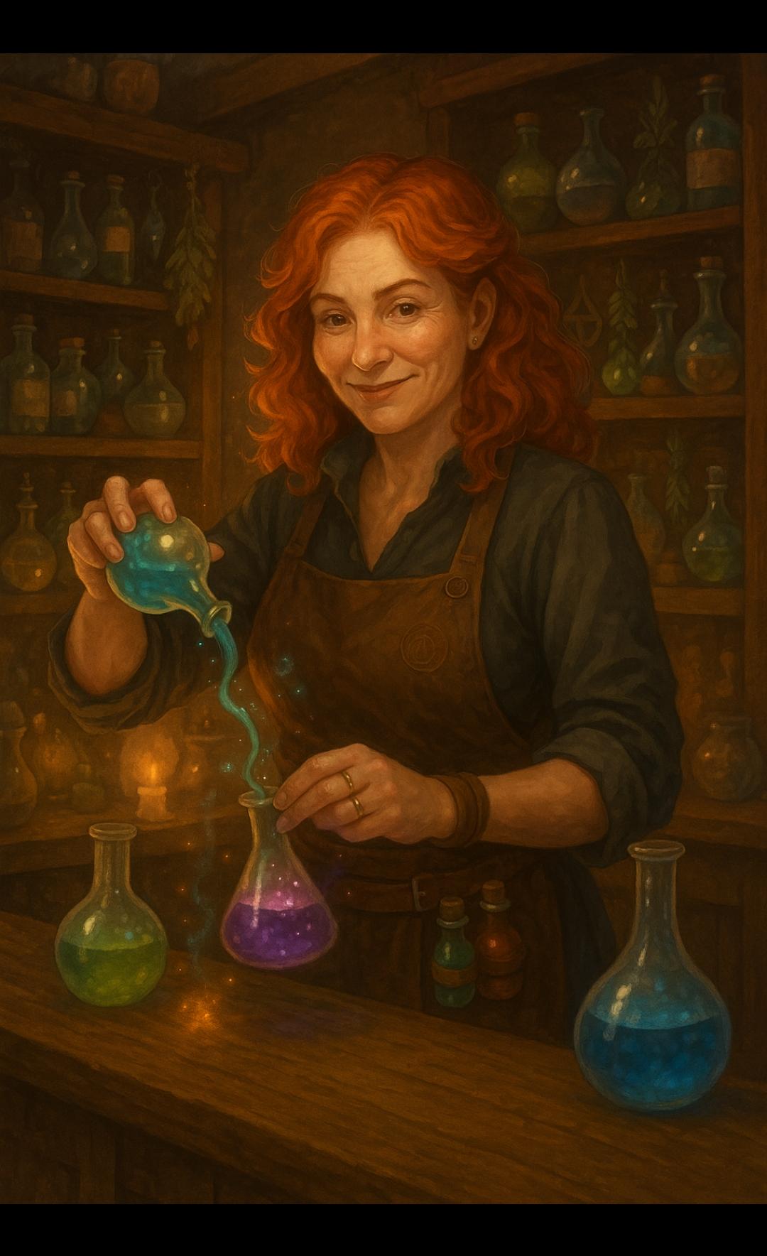 Pociones usadas de Elyndar - comercio alquimico